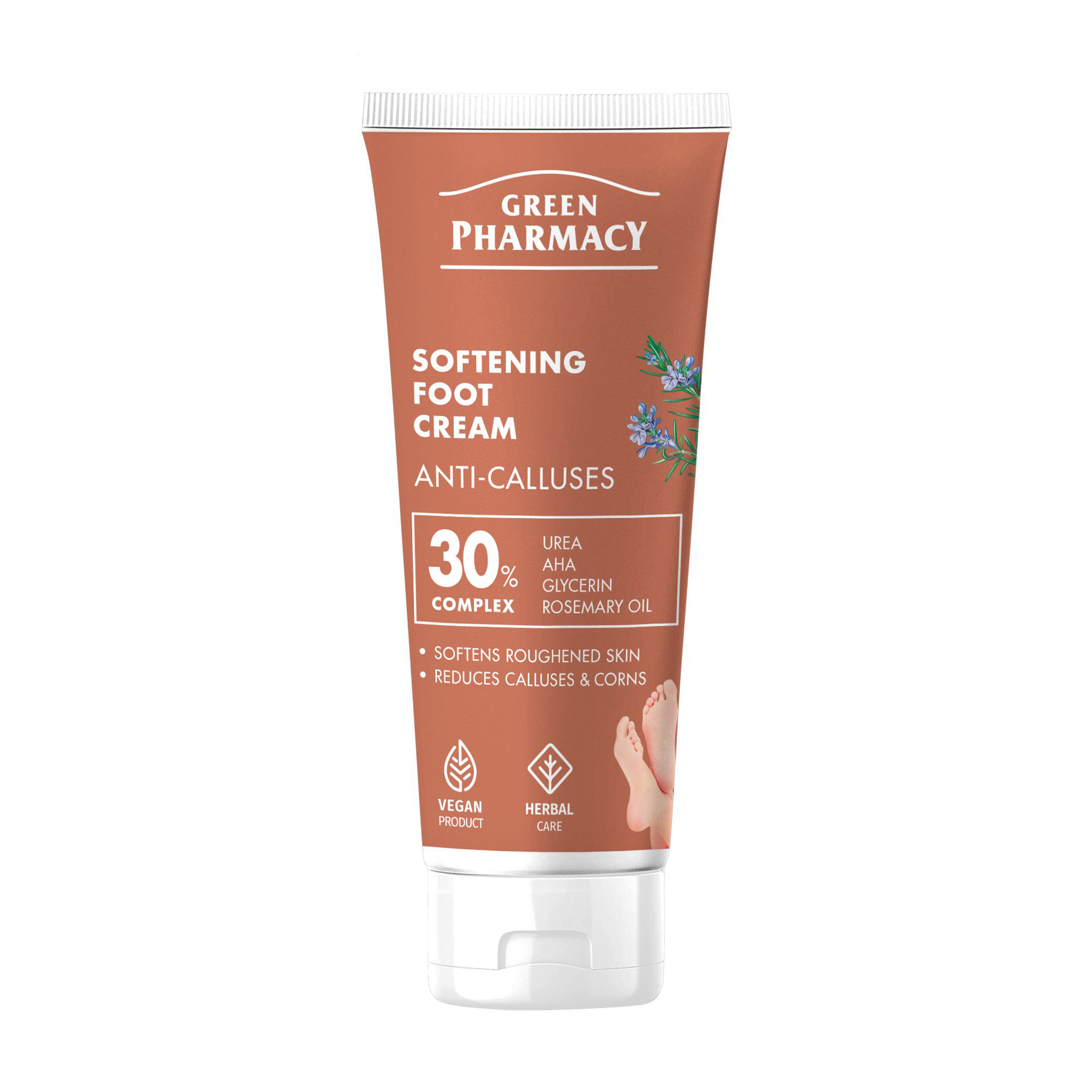 Крем для ніг Green Pharmacy Softening Foot Cream, 75 мл